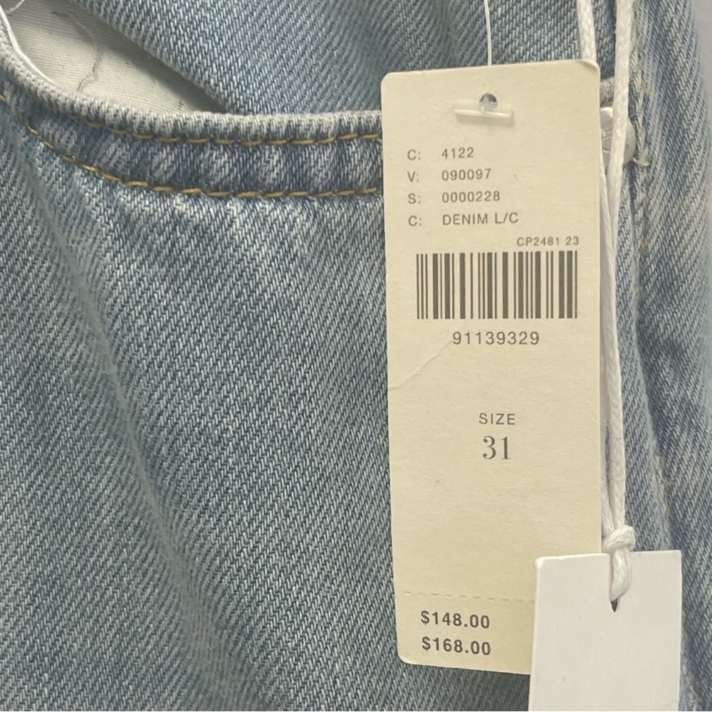 Pilcro Relaxed High-Rise Wide-Leg Jeans in Denim Light, Size 31 - NWT - Picture 4 of 8
